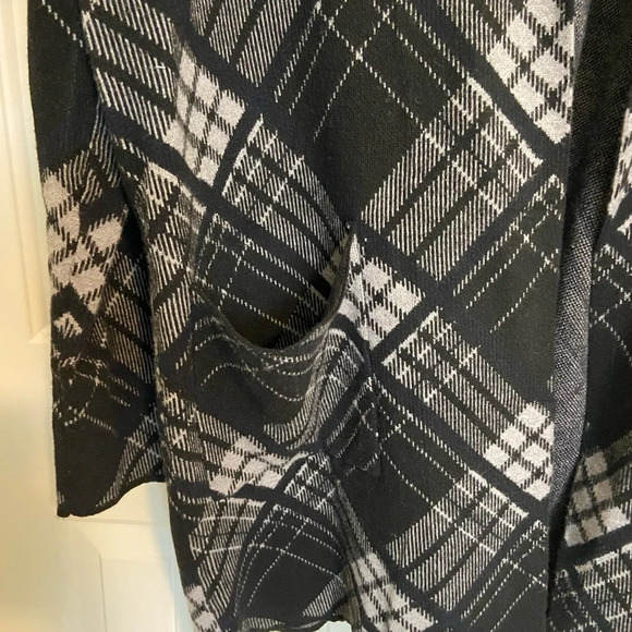 NWT | Oliver O women’s twill plaid patterned open front jacket — XL - Picture 6 of 7
